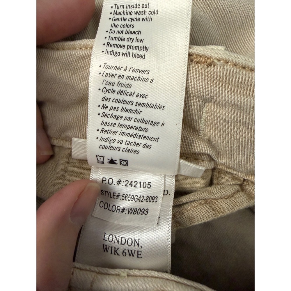 Paige Christy Tan Khaki Drawstring‎ Jogger Pants 31 5659G42-8093 Lyocell Blend - Picture 7 of 9